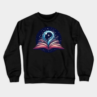 Reading Magical Book Crewneck Sweatshirt